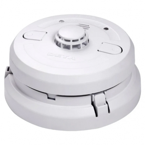 Deta 1166 White Mains Powered Heat Alarm With Lithium Battery Backup
