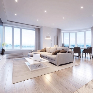 JCC Lighting JC1001/WHCP V50 (Pack of 10)  230V/6W 700Lm IP65 LED Fire Rated Downlights Two Colour Selectable White Bezels