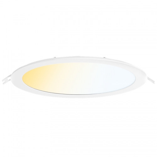 Aurora Lighting AU-PL09CS Slim-Fit Matt White 9W 870Lm CCT LED Commercial Downlight With 3x Colour Selectable LEDs IP44