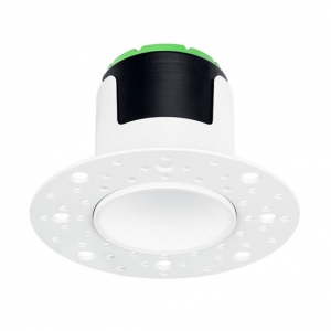JCC Lighting JC1020WH V50 Pro White 6.2W 668/749Lm Plaster-In CCT LED Fire Rated Downlight With 2 Colour Selectable LEDs