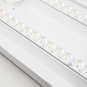 JCC Lighting JC030037 Commercial Linear White 4ft 22W/25W/28W/31W Wattage + 3 Colour Selectable UGR19 LED Surface Linear Luminaire With Microwave On/Off Sensor & Opal Diffuser