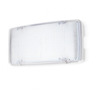 JCC Lighting JC53040 White IP65 Non-Maintained High Output 10W 1500Lm LED Emergency Bulkhead With Daylight White (6500K) LEDs