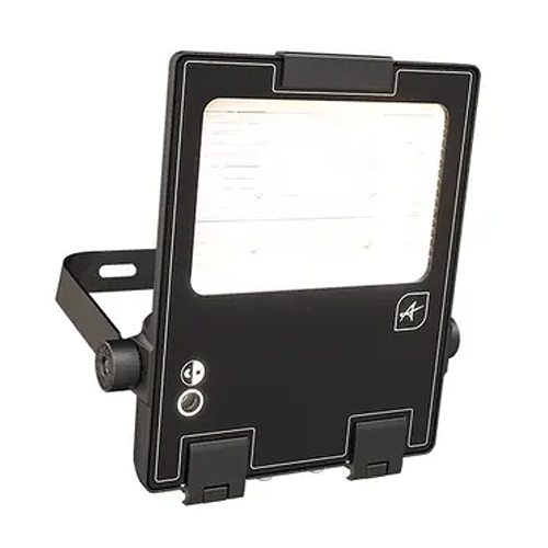 Ansell Lighting AAZT3/ASY/1 Aztec Black 120W 22000Lm 3 CCT Selectable Commercial Asymmetric LED Floodlight With Photocell IP66 240V