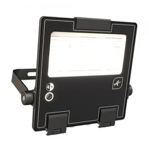 Ansell Lighting AAZT2/SYM/1 Aztec Black 80W 14000Lm 3 CCT Selectable Commercial Symmetric LED Floodlight With Photocell IP66 240V