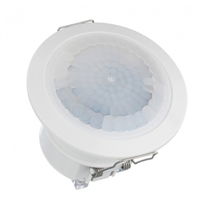 Timeguard PDFM1500N White IP44 360° 12m Round Flush Mount Single Channel PIR Presence Detector