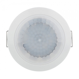 Timeguard PDFM1500N White IP44 360° 12m Round Flush Mount Single Channel PIR Presence Detector