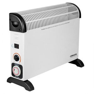 CED HC2TIM Airmaster White/Black 2kW Portable Convector Heater With Timer