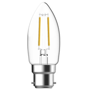 Megaman 710506E Economy Series 4W 470Lm Clear Glass LED Filament Candle Lamp BC Cap Non-Dimmable Warm White 2700K Megaman 710506E Economy Series 4W 470Lm Clear Glass LED Filament Candle Lamp BC Cap Non-Dimmable Warm White 2700K