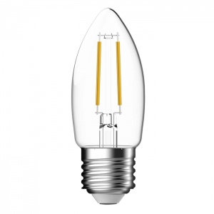 Megaman 709927E Economy Series 4W 470Lm Clear Glass LED Filament Candle Lamp ES Cap Non-Dimmable Warm White 2700K Megaman 709927E Economy Series 4W 470Lm Clear Glass LED Filament Candle Lamp ES Cap Non-Dimmable Warm White 2700K