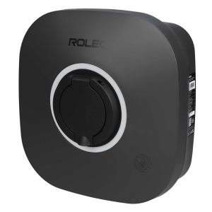 Rolec ROLEC5011 EVO 7.4kW 1Ph IP54 Smart Untethered Mode 3 EV Wall Charger With Ehernet + 4G + Wi-Fi & RFID - Black