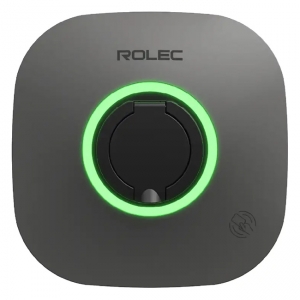 Rolec ROLEC5013 EVO 22kW 3Ph IP54 Smart Untethered Mode 3 EV Wall Charger With Ehernet + 4G + Wi-Fi & RFID - Black