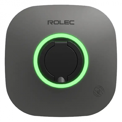 Rolec ROLEC5013 EVO 22kW 3Ph IP54 Smart Untethered Mode 3 EV Wall Charger With Ehernet + 4G + Wi-Fi & RFID - Black