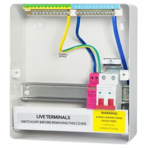 Fusebox F3007MZ F3 Series White 7 Way 100A Surge Protected Switch Isolator Consumer Unit