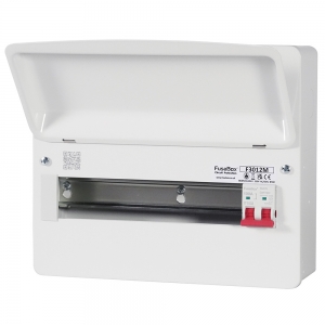 Fusebox F3012M F3 Series White 12 Way 100A Switch Isolator Consumer Unit