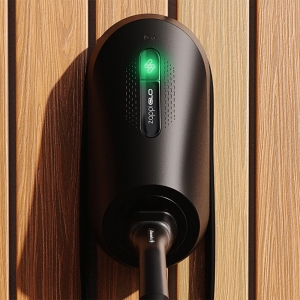 My-Energi 3AS07T-G Zappi Glo 7kW 1Ph IP65 Smart Tethered Mode 3 EV Wall Charger With Wi-Fi & RFID+Card - Black