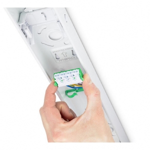 JCC Lighting JC100220 Skypack Pro CCT White 6ft 37W-75W Wattage & 3 CCT Selectable LED Batten With Opal Diffuser 5800Lm-10000Lm