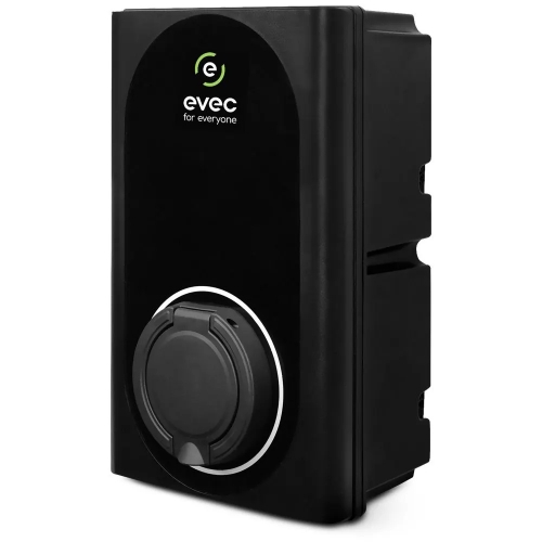Evec VEC01 Black 7kW 32A 1Ph Untethered Type2 Smart EV Wall Charger With Bluetooth + Wi-Fi IP54 Black