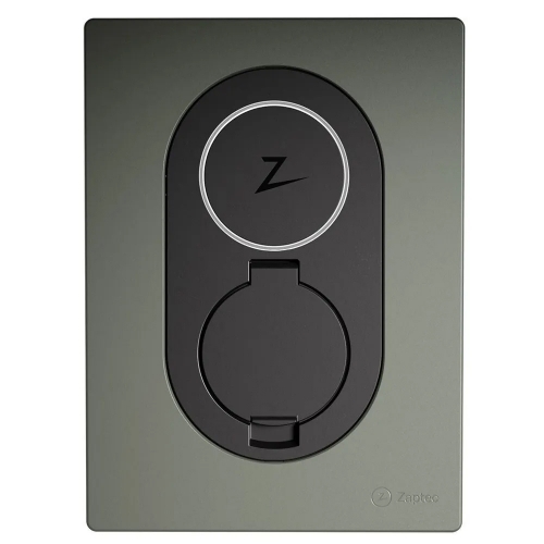 Zaptec ZM000764 Moss Green Repacement Front Cover For Zaptec Go EV Chargers