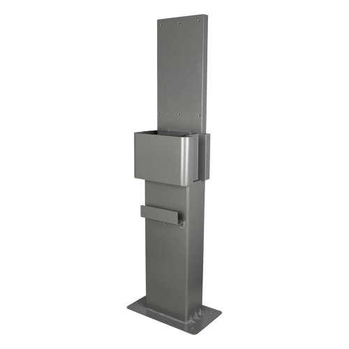 Project-EV EV-FLRSTAND-40KW Black Single/Dual EV Charger Floor Stand For EVD-40S-P + EVD-40D-P-CC Chargers