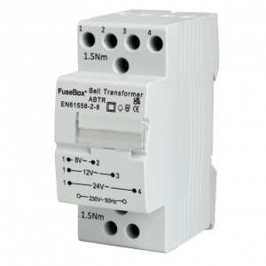 Fusebox ABTR 2 Modue 8V 1A Din-Rail Bell Transformer