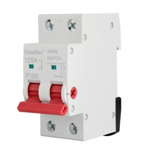 Fusebox IT1252 2 Module 125A Double Pole DIN Rail Switch Isolator For Commercial Installations