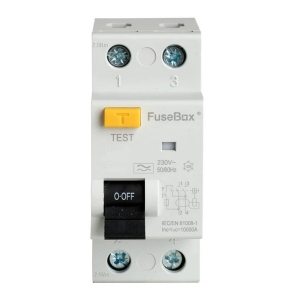Fusebox RTA400302 2 Module 40A 30mA Double Pole Type A DIN Rail RCD