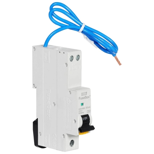 Fusebox MAFDD060630B 1 Module 1P+N  Type A B Curve Switched AFDD + RCBO 6A 10kA 30mA