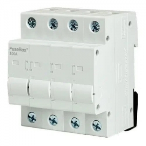 Fusebox IT1004U 4 Module 100A Four Pole DIN Rail Connector For Commercial Installations