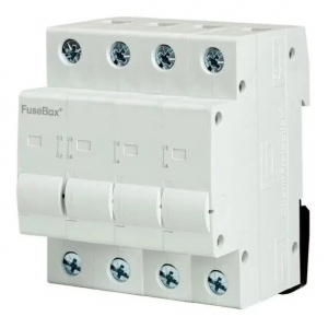 Fusebox IT1254U 4 Module 125A Four Pole DIN Rail Connector For Commercial Installations