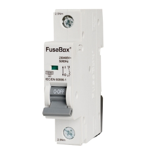 Fusebox MT10D321 1 Module Single Pole D Curve Miniature Circuit Breaker MCB - For Commercial Installations 32A 10kA