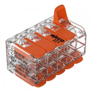 Wago 221-420 10 Way 0.5-4mm² Cable Splicing Connector 15 Pack