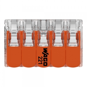 Wago 221-420 10 Way 0.5-4mm² Cable Splicing Connector 15 Pack