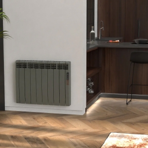 Rointe ERG1800RAD2 Eoniq Dark Grey 1800W 12-Element Smart Wi-Fi Programmable Electric Radiator (1070mm wide) With LED Touch Panel  - Thermal Fluid Filled