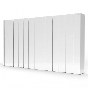 Rointe ORIW1800RAD3 White Olympia 1800W 12-Element Smart Wi-Fi Programmable Electric Radiator (1054mm wide) With LED Touch Panel  - Natural Stone Technology Elements