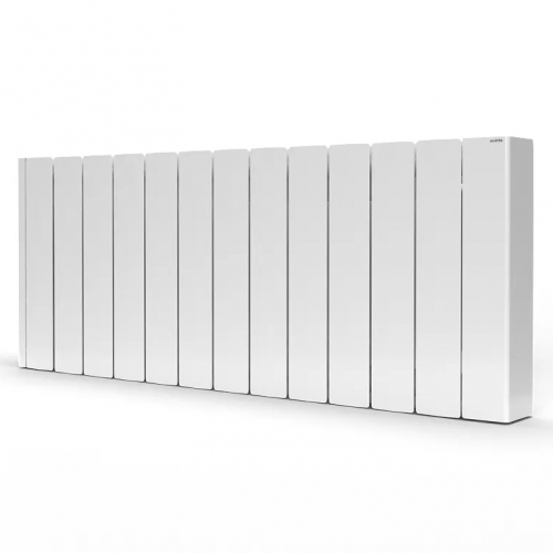 Rointe BRIW1500RAD3 Belize White 1500W 12-Element Low-Level Smart Wi-Fi Programmable Electric Radiator (1060mm wide x 420mm high) With LED Touch Panel  - Thermal Fluid Filled