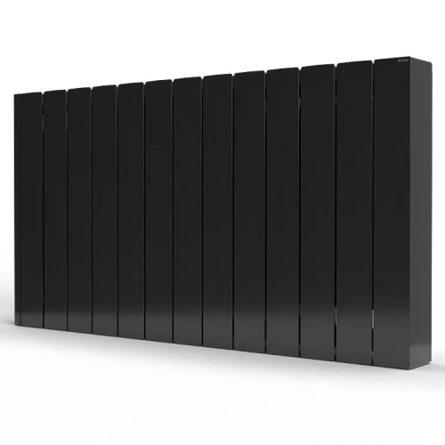 Rointe BRIB1800RAD3 Belize Black 1800W 12-Element Smart Wi-Fi Programmable Electric Radiator (1060mm wide) With LED Touch Panel  - Thermal Fluid Filled