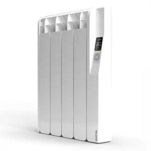 Rointe KRIW0600RAD4 Kyros White 600W 4-Element Smart Wi-Fi Programmable Electric Radiator (410mm wide) With LED Touch Panel  - Thermal Fluid Filled