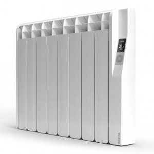 Rointe KRIW1200RAD4 Kyros White 1200W 8-Element Smart Wi-Fi Programmable Electric Radiator (730mm wide) With LED Touch Panel  - Thermal Fluid Filled