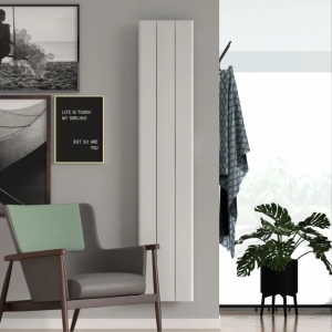 Rointe PIW2000WF Palaos White 2000W 4-Element Vertical Smart Wi-Fi Programmable Electric Radiator (476mm wide x 1800mm high) With LED Touch Panel  - Liquid Stone Technology Elements