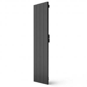 Rointe PIB2000WF Palaos Black 2000W 4-Element Vertical Smart Wi-Fi Programmable Electric Radiator (476mm wide x 1800mm high) With LED Touch Panel  - Liquid Stone Technology Elements