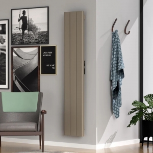 Rointe PIP1500WF Palaos Pearl Beige 1500W 3-Element Vertical Smart Wi-Fi Programmable Electric Radiator (356mm wide x 1800mm high) With LED Touch Panel  - Liquid Stone Technology Elements