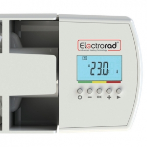 Electrorad VA2000W Vanguard+ White 2000W Digital Programmable Electric Radiator (895mm wide) with WiFi Control