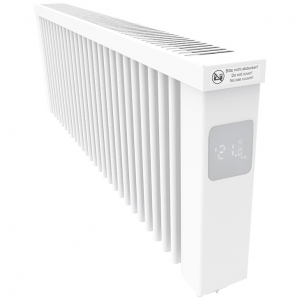 Electrorad AF12E Aeroflow White 1200W Low-Level Digital Programmable Electric Radiator (1280mm wide x 325mm high ) with WiFi Control