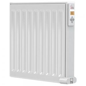 Electrorad DE50DX50Z DigiLine White 750W Double Panel Programmable Fluid Filled Electric Radiator (500mm wide x 500mm high) with WiFi Control