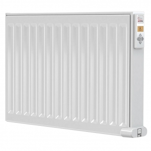 Electrorad DE50DX80Z DigiLine White 1250W Double Panel Programmable Fluid Filled Electric Radiator (800mm wide x 500mm high) with WiFi Control