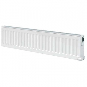 Electrorad DE30DX100Z DigiLine White 1000W Double Panel Low-Level Programmable Fluid Filled Electric Radiator (1000mm wide x 300mm high) with WiFi Control