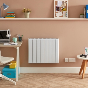 Electrorad ACC1000 Accorto White 1000W 4 Element Smart Digital Programmable Electric Radiator (444mm wide) with LCD Touchscreen & WiFi Control