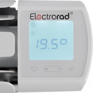 Electrorad ACC2000 Accorto White 2000W 7 Element Smart Digital Programmable Electric Radiator (714mm wide) with LCD Touchscreen & WiFi Control