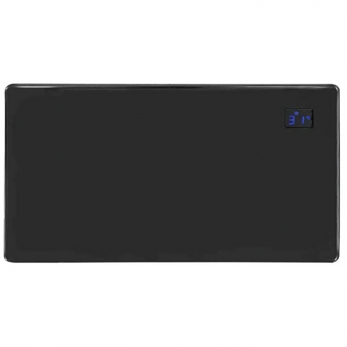 CED Electrical PH2BKM Airmaster Matt Black 2000W Programmable Electric Panel Heater (940mm wide) with LCD Display
