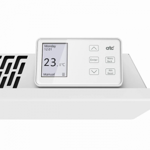 ATC Electrical WPH1000-ECO Almeria ECO WiFi White 1000W Smart Digital Programmable Electric Panel Heater (520mm wide) with Boost, LCD Control Panel & WiFi Control